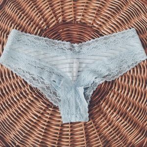 VS Light Blue Cheeky Panties - Size Small
